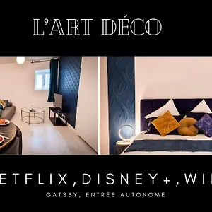 L'art Deco 3 Etoiles Wifi, Netflix, Disney, Coeur De Bastide Villefranche-de-Rouergue
